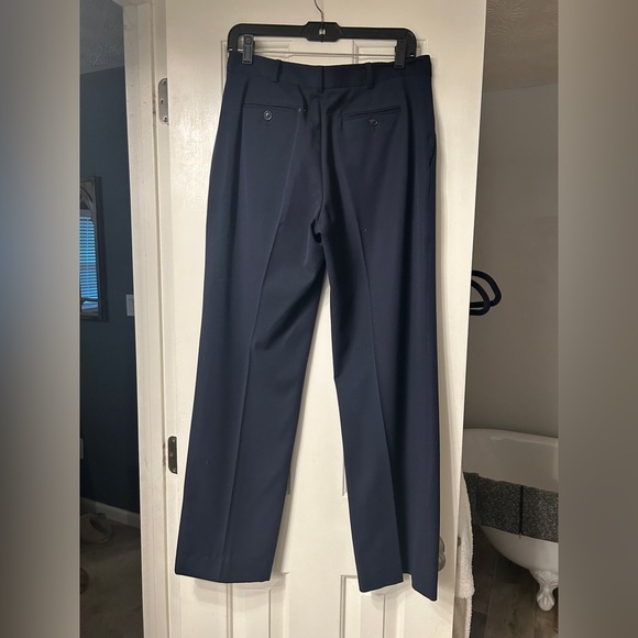 Brooks Brothers Caroline Fit Wool Trousers Navy Blue 6 - Picture 5 of 6